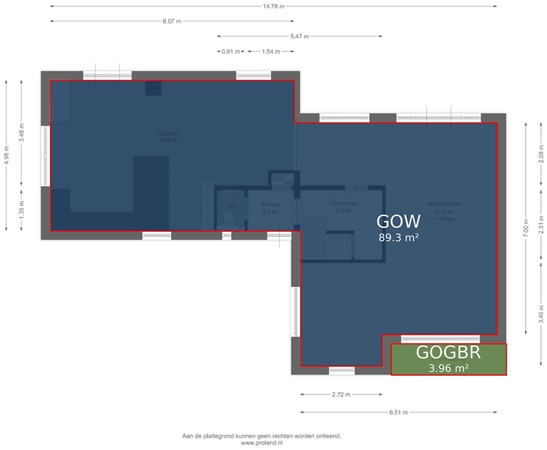 Floorplan - Van Hogendorplaan 24, 1272 GG Huizen
